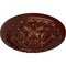 Ekena Millwork Acanthus Ceiling Medallion, Hand-Painted Antique Copper, 11 3/8"OD x 2"P CM11ACACS - alternate 2